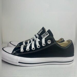 Brand New Black Low Top Converse Size 7W